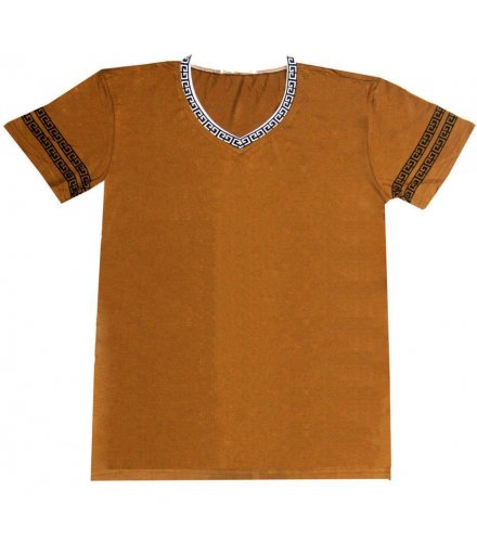 MC100 - Brown Causal mens Tshirt